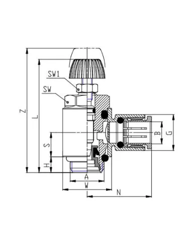 VALVULA REG FLUXO PNEUM G1/4 X 08M