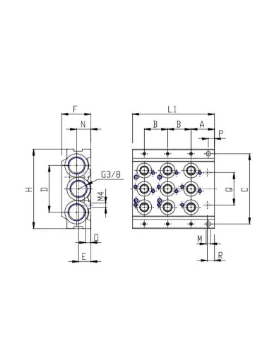 MODULO BASICO 3 VALV