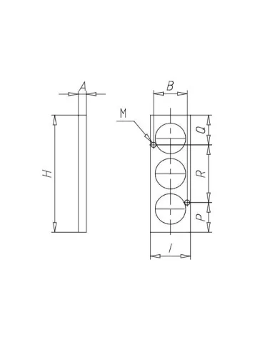 PLACA CEGA MANIFOLD SERIE 3
