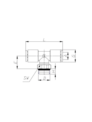 CONEXAO TEE TB 06MM
