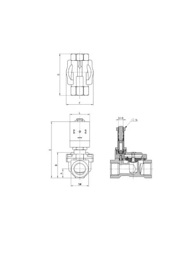 VALVULA PROCESSO INDIRETA 2/2 NF - G1/2