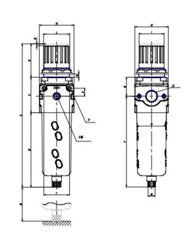 FILTRO REGULADOR G1/4 C/ FILTRO 25 MIC