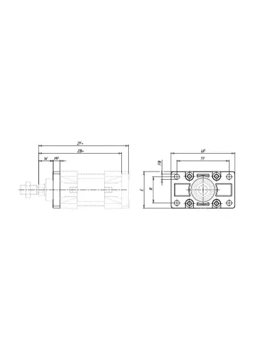 FLANGE FIXACAO CILINDRO 50MM
