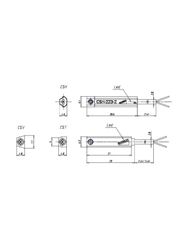 SENSOR PROX REED 2 FIOS
