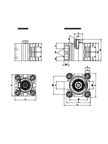 CILINDRO COMPACTO SERIE QL 63X15