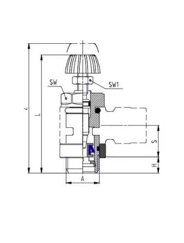 VALVULA REG FLUXO PNEUM UNIDIR G3/8 BANJO