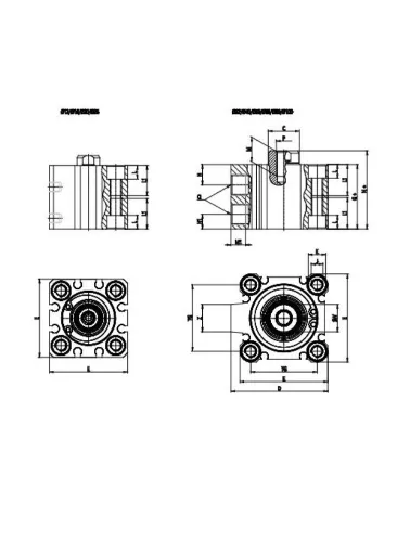 CILINDRO COMPACTO SERIE QL 40X50