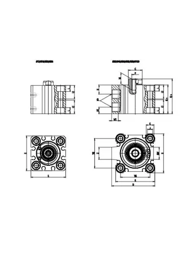 CILINDRO COMPACTO SERIE QL 32X50