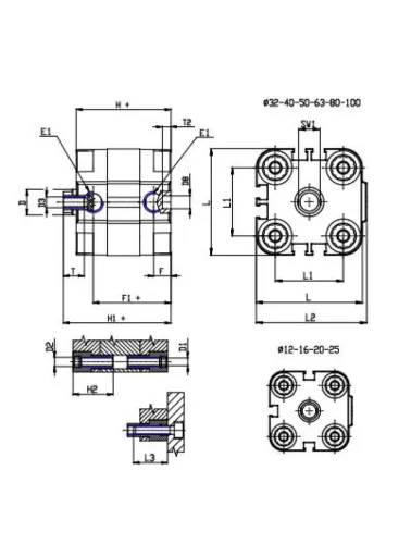 CILINDRO COMPACTO MAGN 20X40