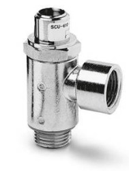 VALVULA REG FLUXO PNEUM G1/4 P/ BANJO