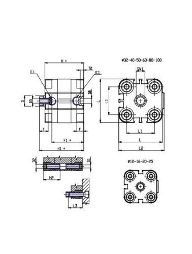 CILINDRO COMPACTO MAGN 32X80