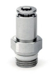 CONEXAO RETA 06 X G1/8 C/ RETENCAO