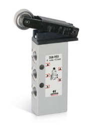 VALVULA 5/2 VIAS G1/8 ROLETE MOLA