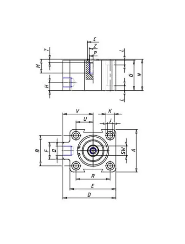 CILINDRO COMPACTO 32X10