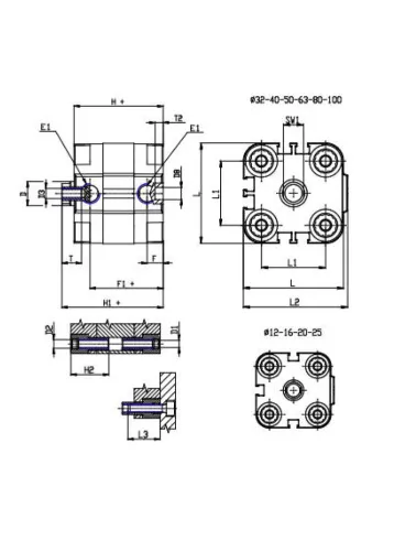 CILINDRO COMPACTO MAGN 25X50