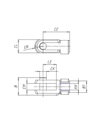 GARFO CILINDRO M12X1,25