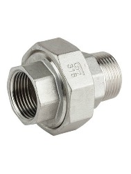 UNIAO ASSENTO CONICO INOX 316 BSP 1.1/2 POL