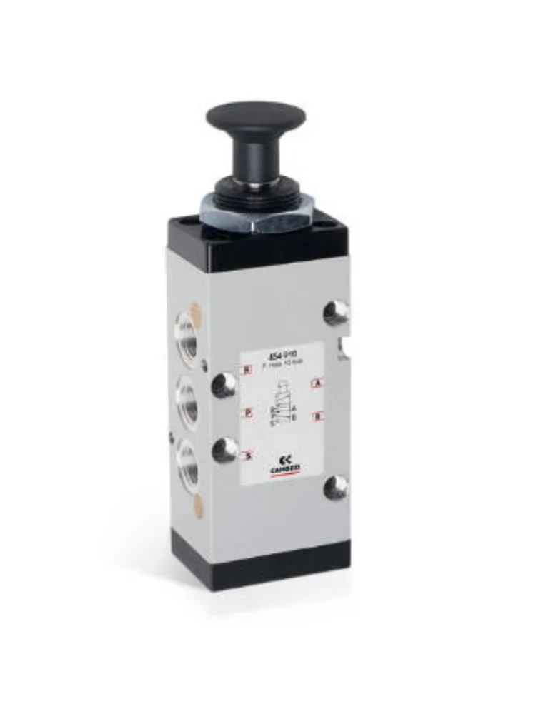VALVULA 5/2 VIAS G1/4 BOTAO/TRAVA RPN