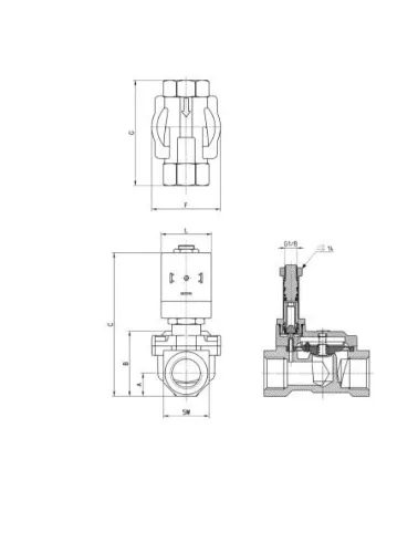 VALVULA PROCESSO INDIRETA 2/2 NF - G3/4