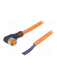 CONECTOR M18 ANGULAR F 3 PINOS