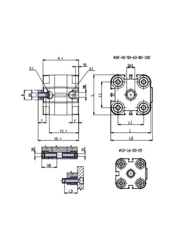 CILINDRO COMPACTO MAGN 25X15