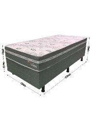 CAMA TOPAZIO VIENA 90CM (MOLAS ENSACADAS)