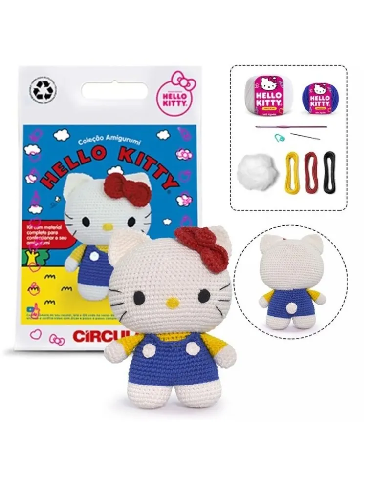 0001 KIT CIRCULO AMIGURUMI HELLO KITTY