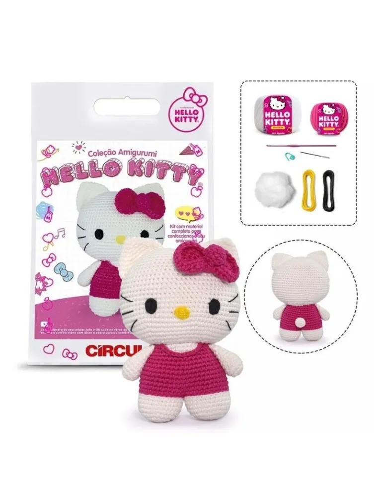 0002 KIT CIRCULO AMIGURUMI HELLO KITTY
