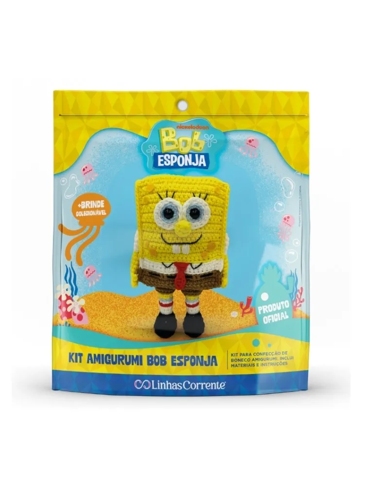 000BE KIT AMIGURUMI COATS BOB ESPONJA