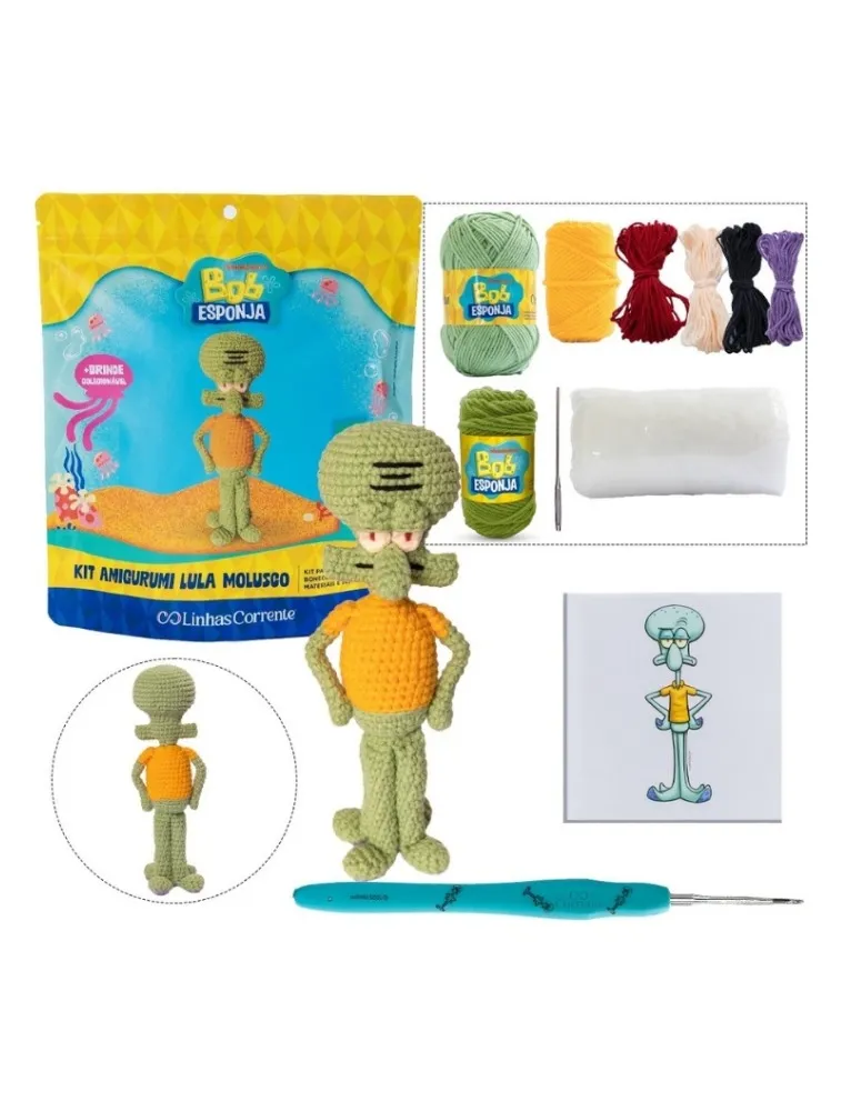 BE0LM KIT AMIGURUMI COATS LULA MOLUSCO