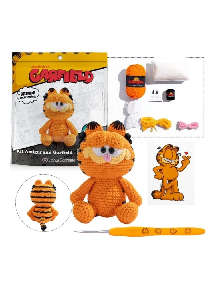 00GAR KIT AMIGURUMI COATS GARFIELD