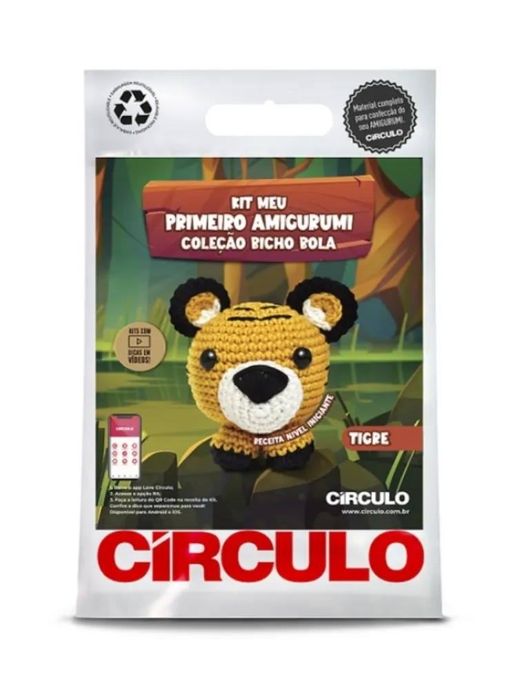 0011 KIT CIRCULO AMIGURUMI BICHO BOLA