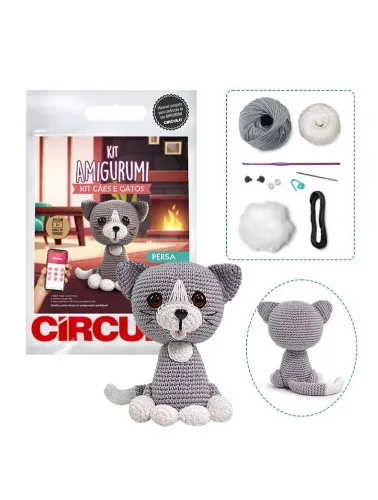 0004 KIT CIRCULO AMIGURUMI CAES E GATOS
