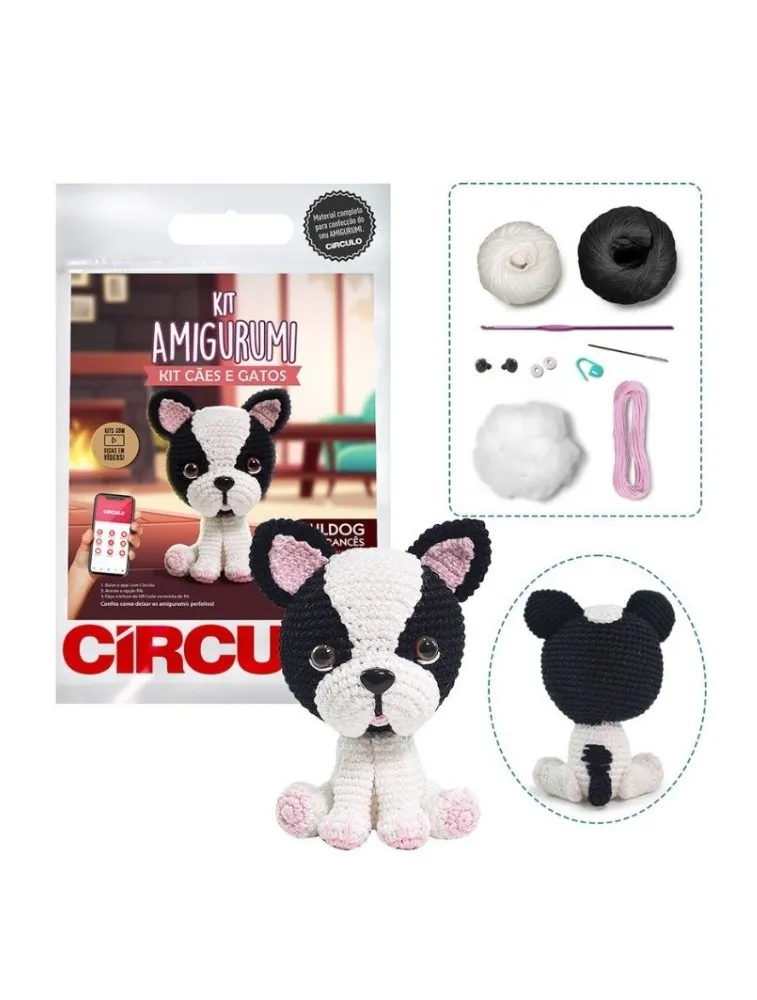 0002 KIT CIRCULO AMIGURUMI CAES E GATOS