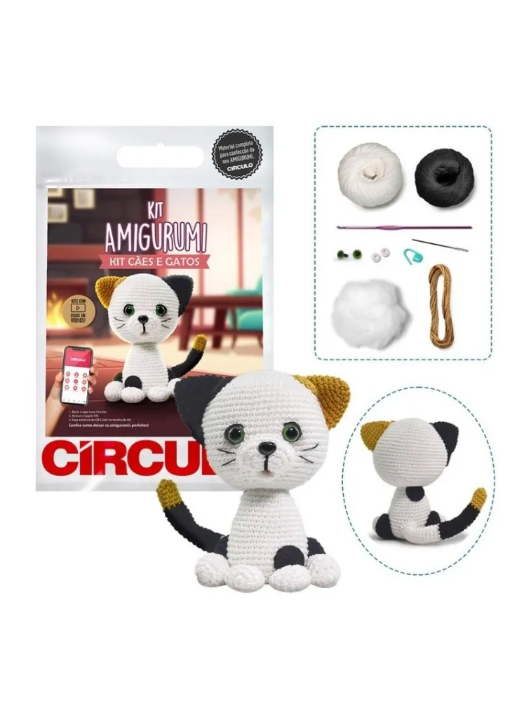 0006 KIT CIRCULO AMIGURUMI CAES E GATOS
