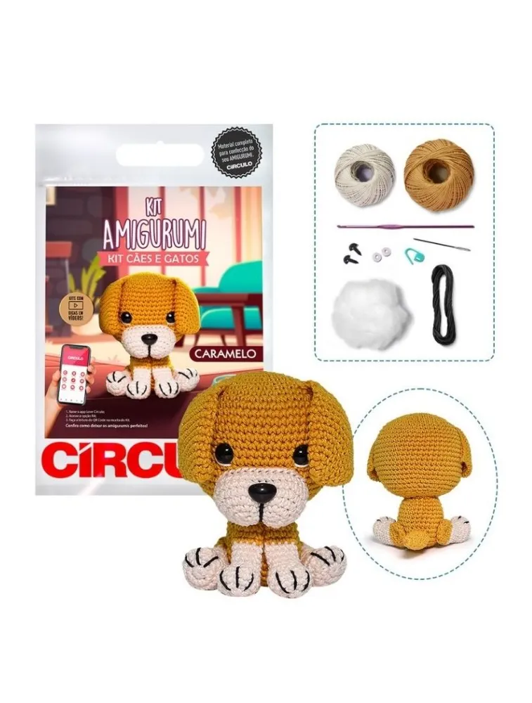 0007 KIT CIRCULO AMIGURUMI CAES E GATOS