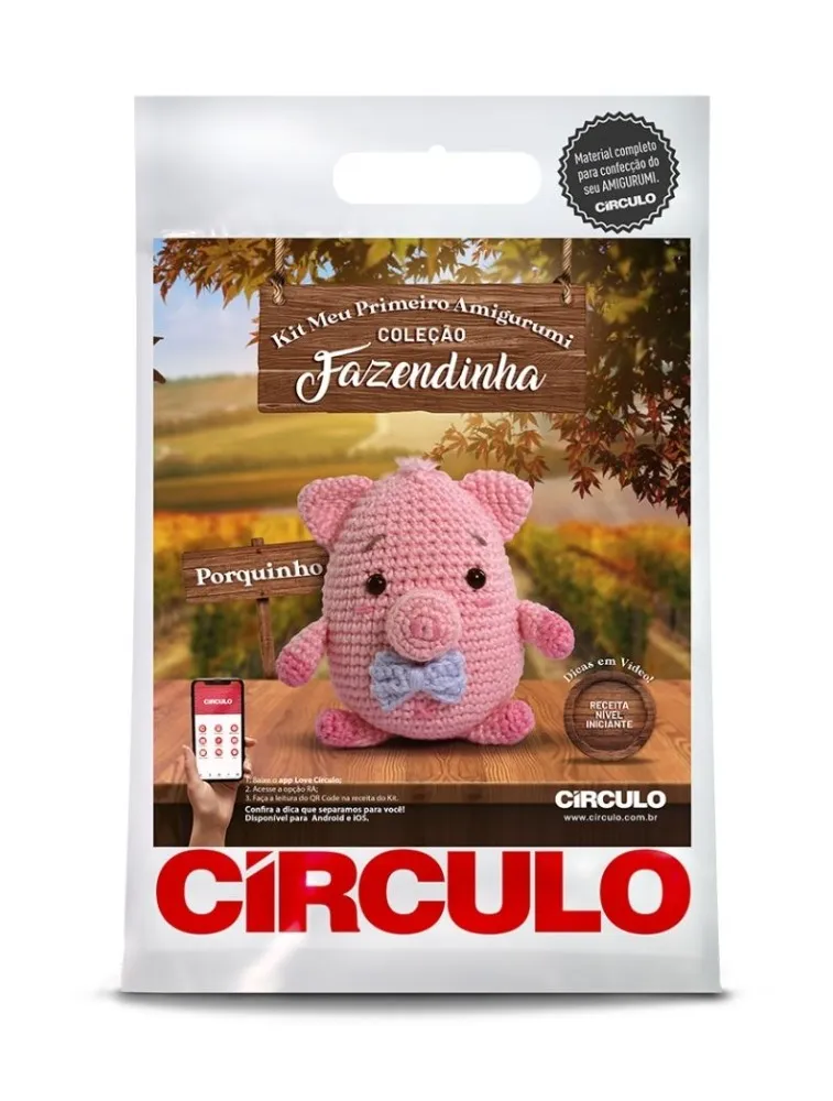 0004 KIT CIRCULO AMIGURUMI FAZENDINHA
