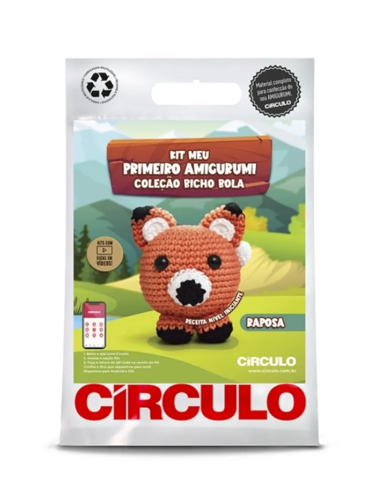 0010 KIT CIRCULO AMIGURUMI BICHO BOLA