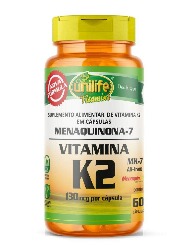 VITAMINA K2 MENAQUINONA 60 CAPS 500MG UNILIFE VITAMINS