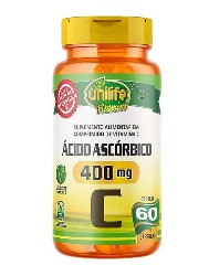 ACIDO ASCORBICO 60 CAPS 400MG UNILIFE VITAMINS
