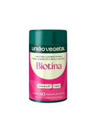 BIOTINA HEALTHY HAIR NAILS 60 CAPS 10.000MCG UNIAO VEGETAL