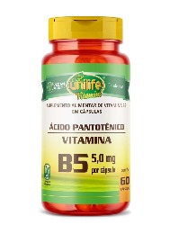 ACIDO PANTOTENICO B5 60 CAPS UNILIFE VITAMINS
