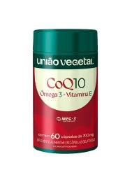 COQ10 OMEGA 3 VITAMIN E 60 CAPS 1000MG UNIAO VEGETAL