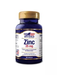 ZINC 100 CAPS 25MG VIT GOLD
