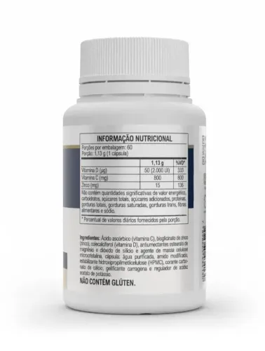 VITA D3+C+ZINCO 60 CAPS 1000MG VITAFOR