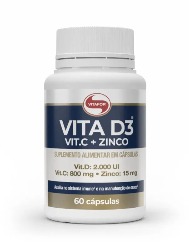 VITA D3+C+ZINCO 60 CAPS 1000MG VITAFOR