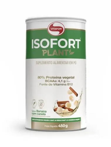 Proteína Isofort Plant Banana/Canela 450g