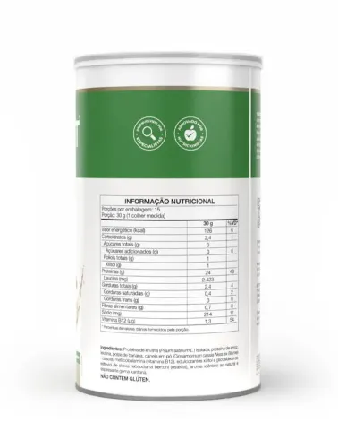Proteína Isofort Plant Banana/Canela 450g