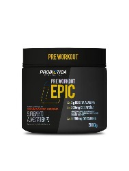 EPIC PRE WORKOUT 300G GUARANÁ E LARANJA PROBIOTICA