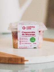 CHEESECAKE ZERO AÇUCAR 100G MORANGO COZINHA LEVE